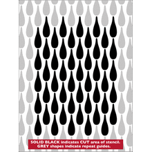 Пример трафарета Слезы