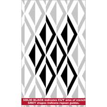 Пример трафарета Зигзаг