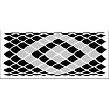 Пример трафарета Змея 4