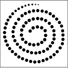 Пример трафарета Спираль