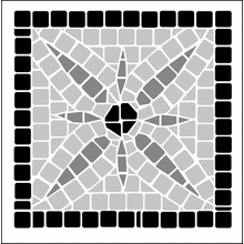 Пример трафарета Мозаика 7