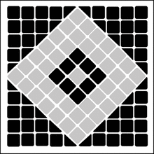 Пример трафарета Мозаика 8