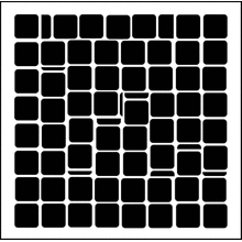 Пример трафарета Мозаика 12