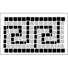 Пример трафарета Бордюр 18