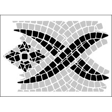 Пример трафарета Бордюр 38