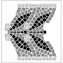 Пример трафарета Бордюр 125