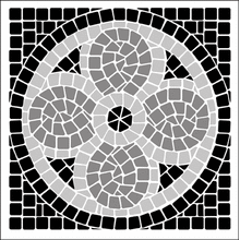 Пример трафарета Мозаика 1