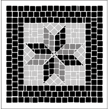 Пример трафарета Мозаика 2