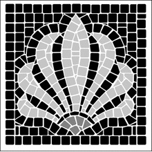 Пример трафарета Мозаика 5