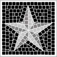 Пример трафарета Мозаика 6