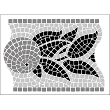 Пример трафарета Бордюр 27