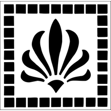 Пример трафарета Угловой элемент 1