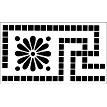 Пример трафарета Бордюр 30