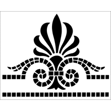 Пример трафарета Центральный вензель