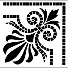 Пример трафарета Угловой элемент 2