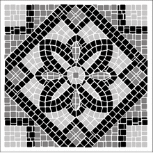 Пример трафарета Плитка 18