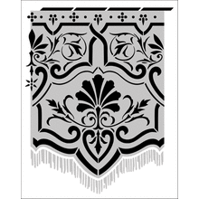 Пример трафарета Бордюр 192