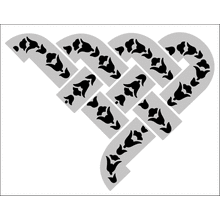 Пример трафарета Османский угол