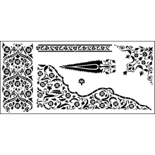 Пример трафарета Персидский ковер