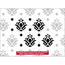 Пример трафарета Обои 43