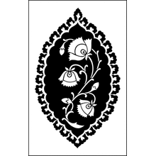 Пример трафарета Картуш 4