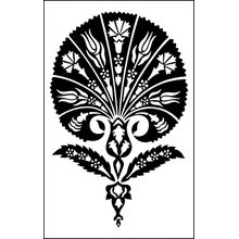 Пример трафарета Пальметта 4