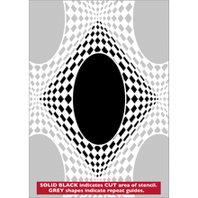 Пример трафарета Обои модерн