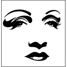 Пример трафарета Знаменитость 10