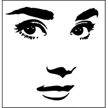 Пример трафарета Знаменитость 11