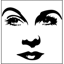 Пример трафарета Знаменитость 14