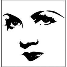 Пример трафарета Знаменитость 4