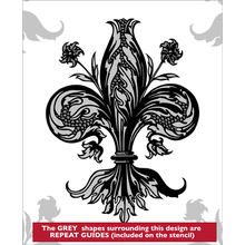 Пример трафарета Флер де лю 5