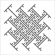 Пример трафарета Лабиринт 3