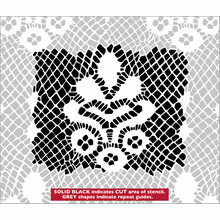 Пример трафарета Кружева 1