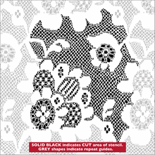 Пример трафарета Кружева 2