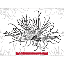 Пример трафарета Каллиандра