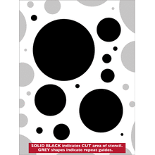 Пример трафарета В горошек 4