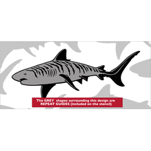 Пример трафарета Акулы