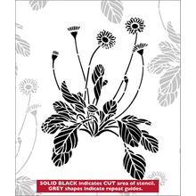 Пример трафарета Маргаритки 6