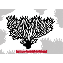 Пример трафарета Коралл 4