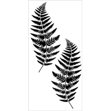 Пример трафарета Папоротники 2