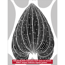 Пример трафарета Лист