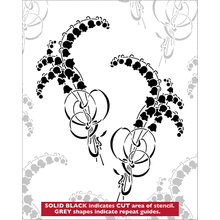 Пример трафарета Ландыш 2