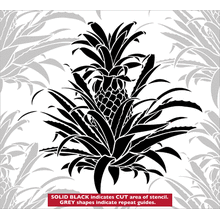 Пример трафарета Ананасовая плантация