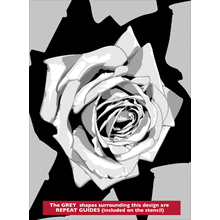 Пример трафарета Розы 2