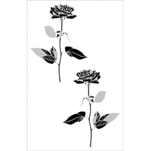 Пример трафарета Розы 5