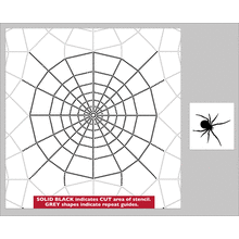 Пример трафарета Паутина