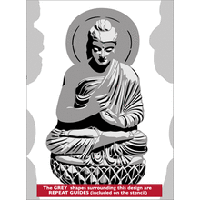 Пример трафарета Будда 2