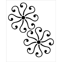 Пример трафарета Японские осьминоги