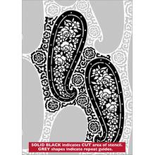 Пример трафарета Пейсли 4